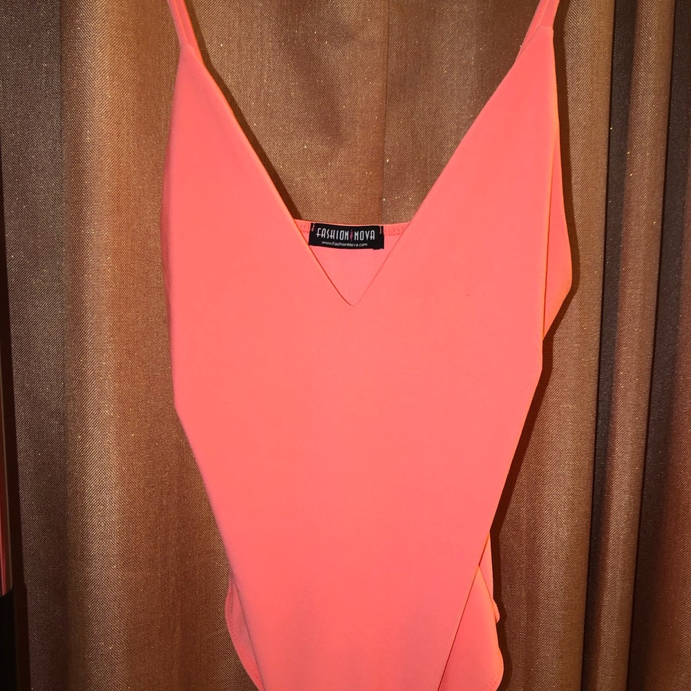 Fashionnova Coral Bodysuit